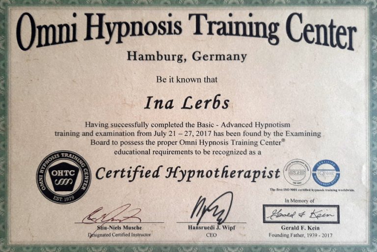 Certified Hypnotherapist